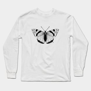 Not so real Butterfly III black-and-white Long Sleeve T-Shirt